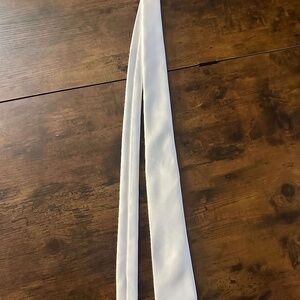 Giovanni Vitarelli Italy Men's Solid Tie 100 microfiber white